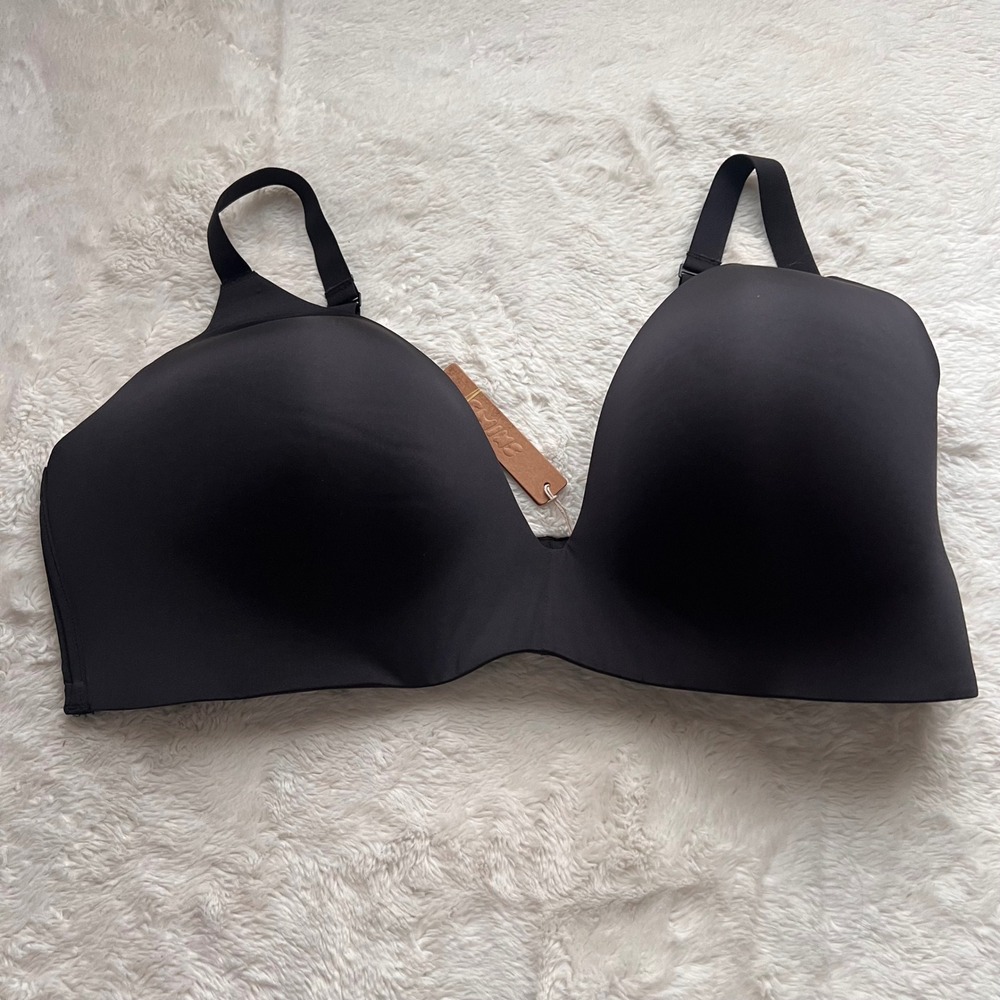 SKIMS Women's Body Lightly Lined Bra Onyx Black BR-WRL-1889 Size 44DD NEW